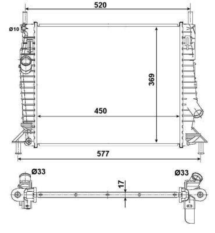 NRF Kühler, Motorkühlung EASY FIT