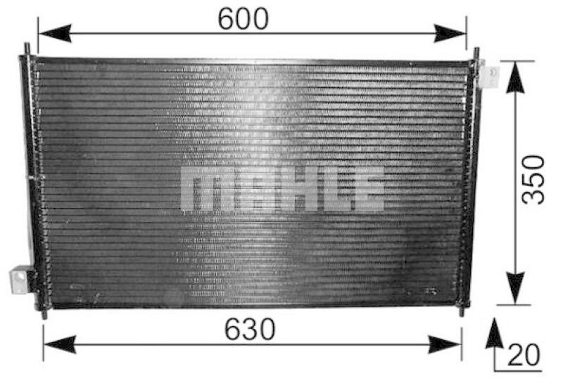 MAHLE Condenser, air conditioning BEHR