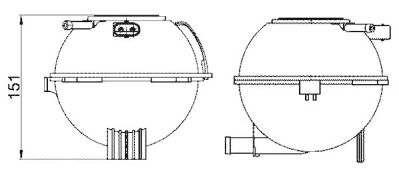 MAHLE Expansion Tank, coolant BEHR