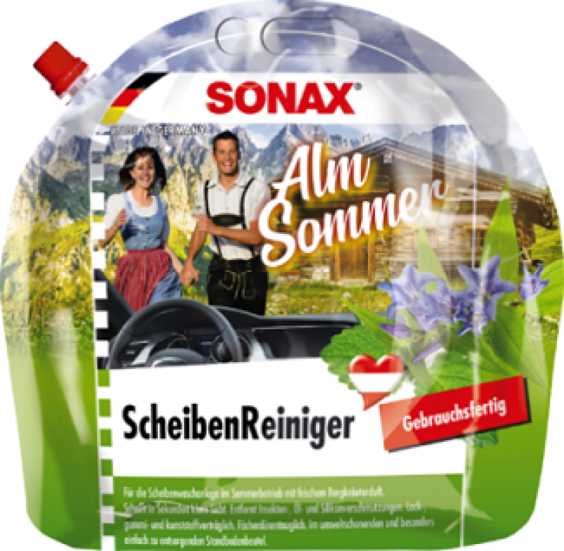 2x 3l SONAX Scheibenreiniger AlmSommer frischer Bergkräuterduft gebrauchsfertig