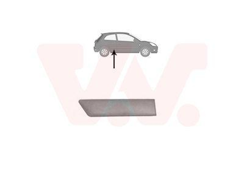 VAN WEZEL Trim/Protective Strip, sidewall