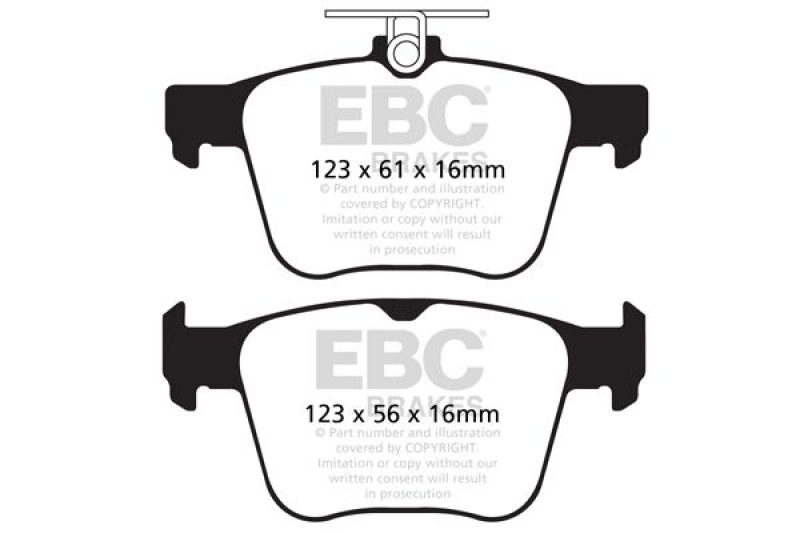 EBC Brakes Hochleistungs-Bremsbelagsatz