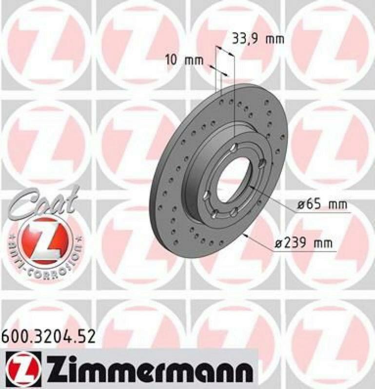 Zimmermann Sport Bremsscheiben + Zimmermann Bremsbeläge