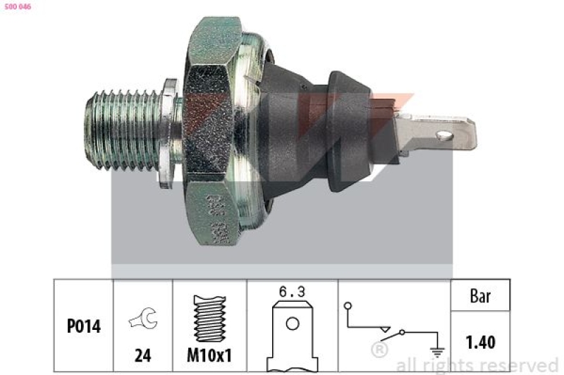 KW Öldruckschalter Made in Italy - OE Equivalent