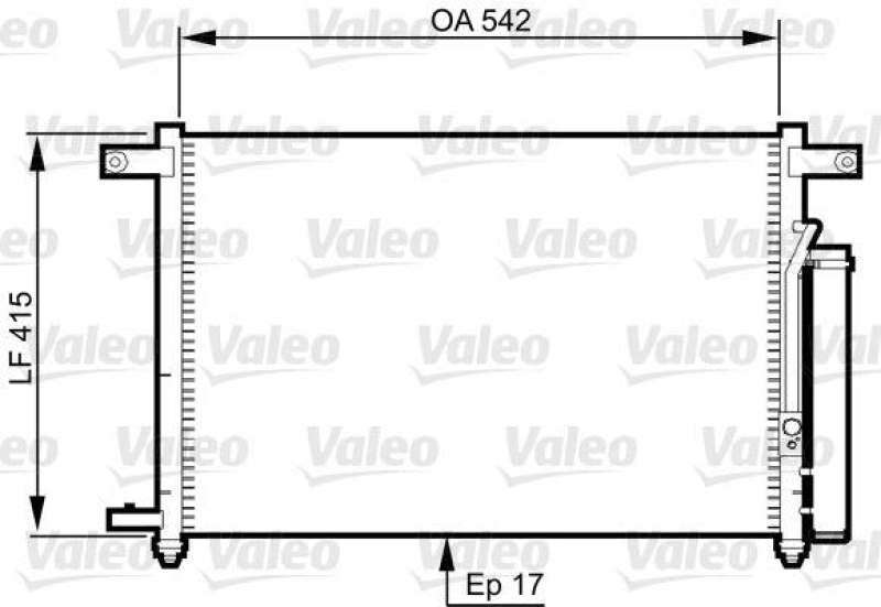 VALEO Condenser, air conditioning