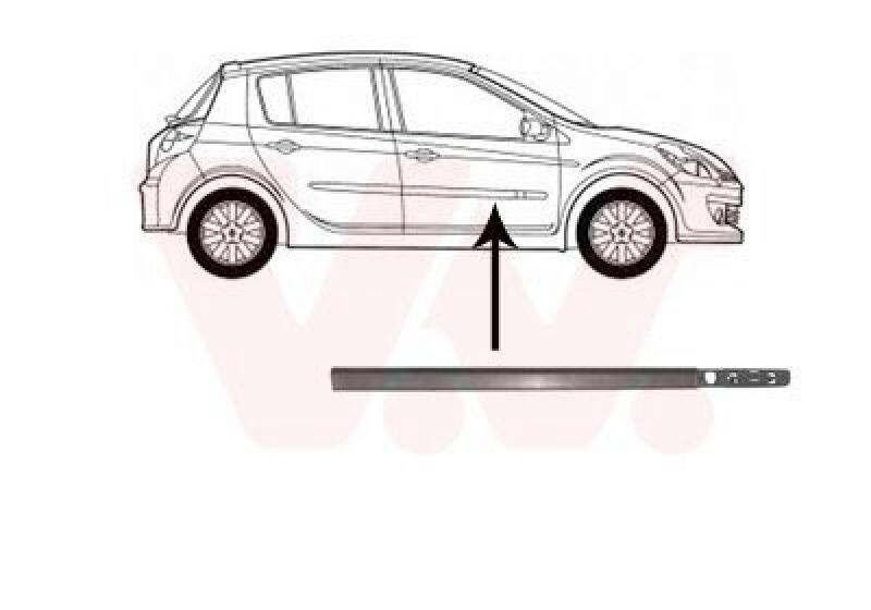 VAN WEZEL Trim/Protective Strip, door