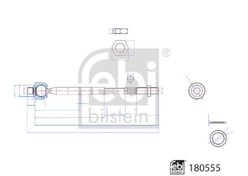 FEBI BILSTEIN Axialgelenk, Spurstange