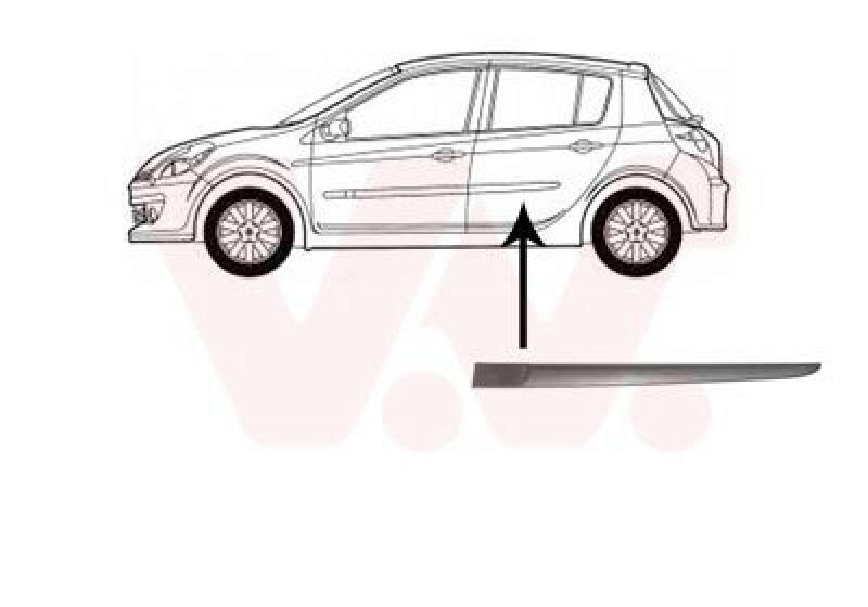 VAN WEZEL Trim/Protective Strip, door