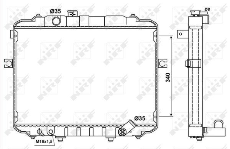 NRF Radiator, engine cooling