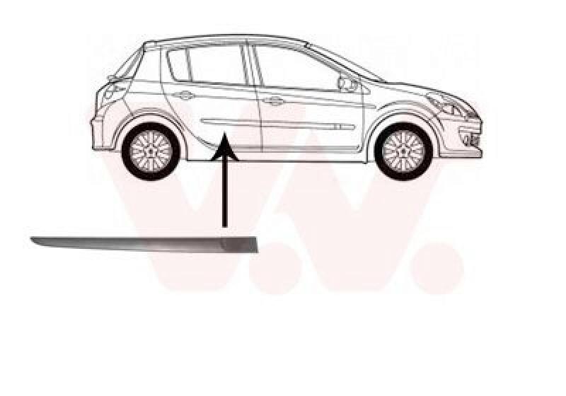 VAN WEZEL Trim/Protective Strip, door