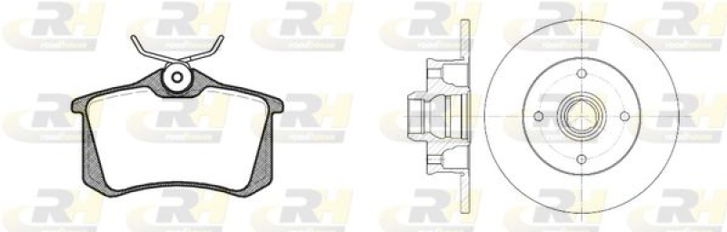 ROADHOUSE Bremsensatz, Scheibenbremse Dual Kit