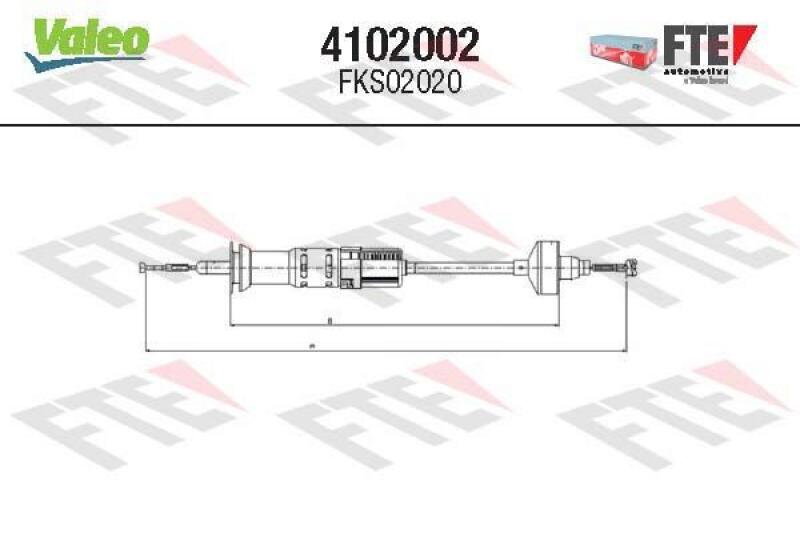 VALEO Clutch Cable FTE CLUTCH ACTUATION