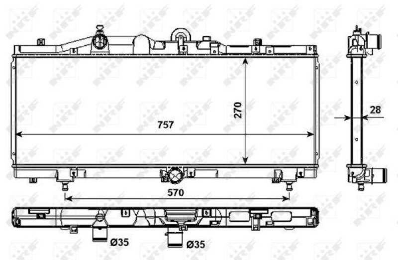 NRF Radiator, engine cooling