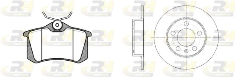 ROADHOUSE Brake Set, disc brake Dual Kit