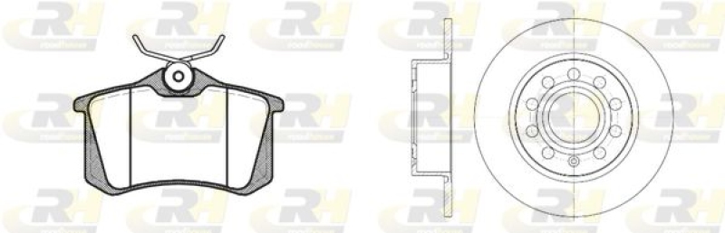 ROADHOUSE Bremsensatz, Scheibenbremse Dual Kit