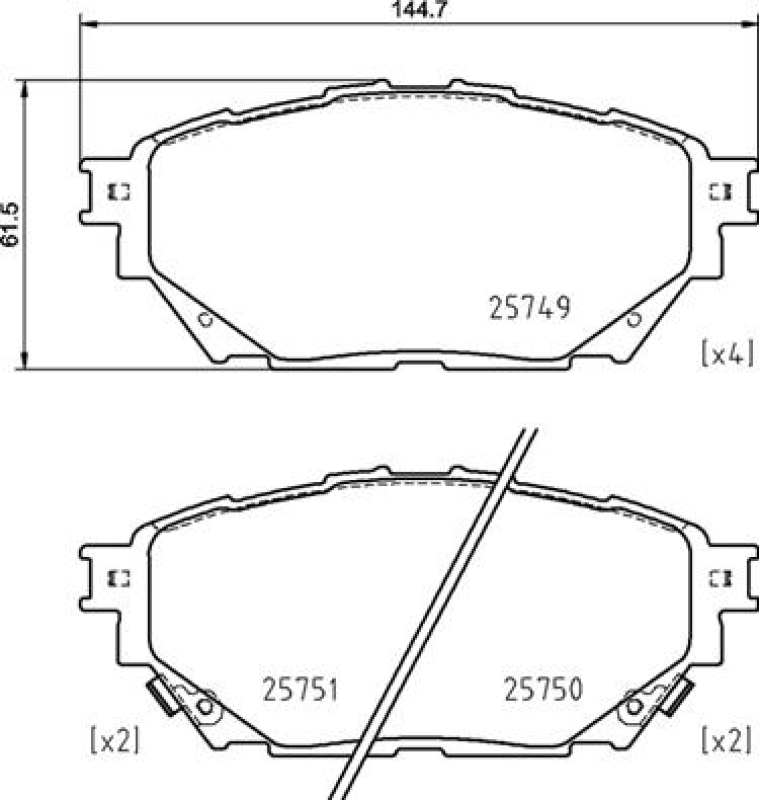 BREMBO Brake Pad Set, disc brake PRIME LINE