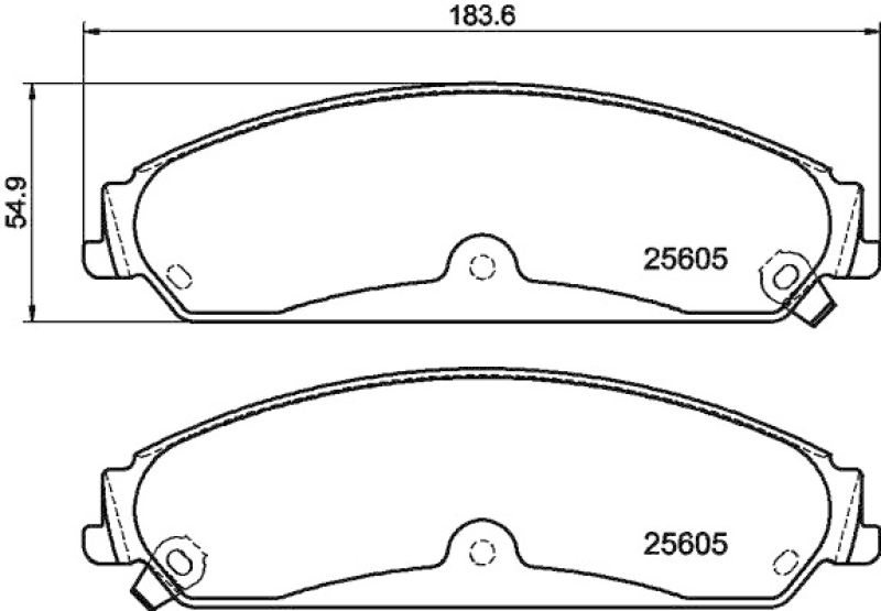 HELLA Brake Pad Set, disc brake