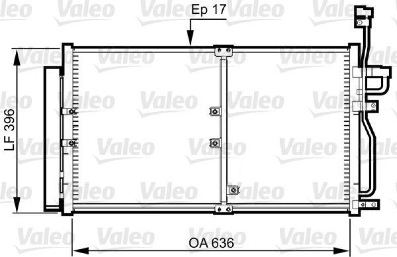 VALEO Condenser, air conditioning