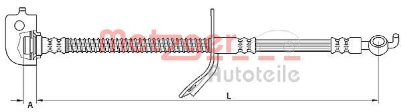 METZGER Brake Hose