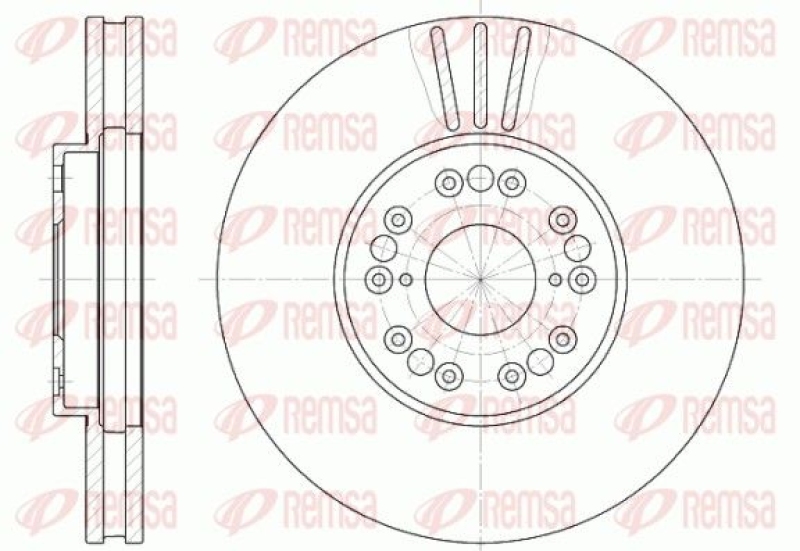 2x REMSA Brake Disc