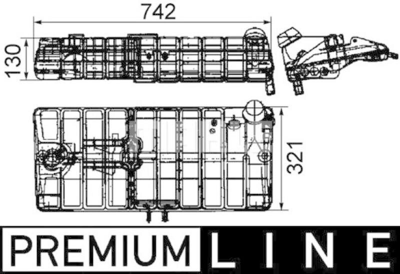 MAHLE Expansion Tank, coolant BEHR *** PREMIUM LINE ***