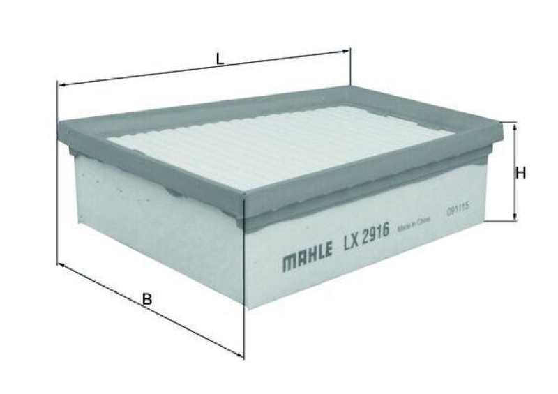 MAHLE ORIGINAL Luftfilter