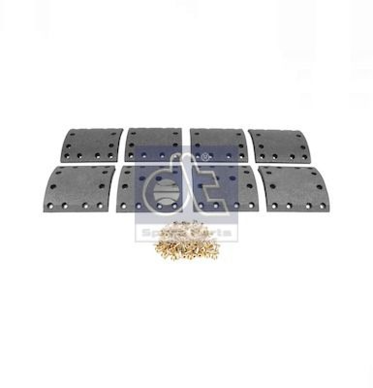 DT Spare Parts Brake Lining Kit, drum brake