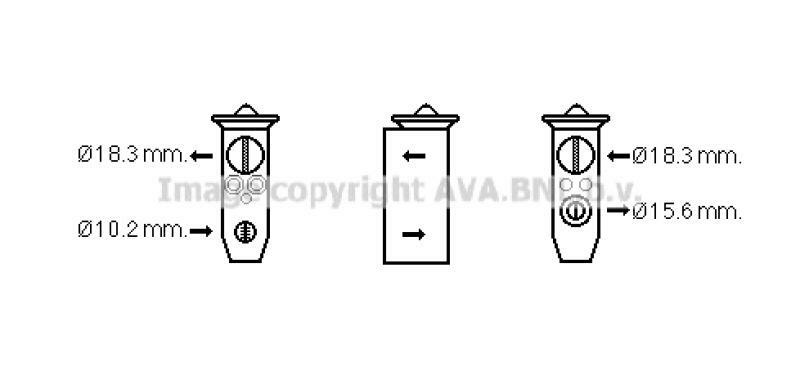 AVA QUALITY COOLING Expansionsventil, Klimaanlage