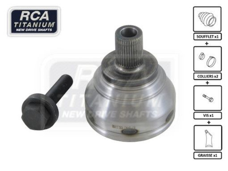 RCA FRANCE Joint Kit, drive shaft NEW CV JOINT