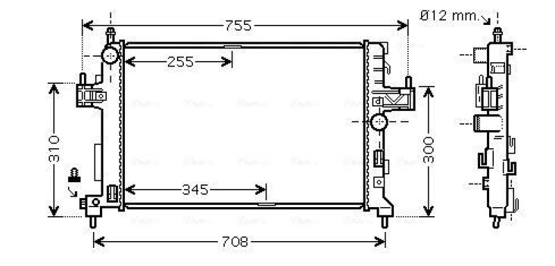 AVA QUALITY COOLING K&uuml;hler, Motork&uuml;hlung