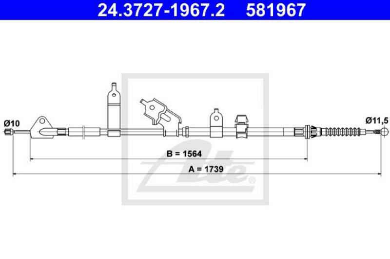 ATE Cable, parking brake