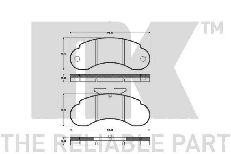 NK Brake Pad Set, disc brake