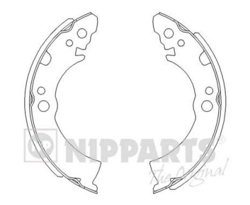 NIPPARTS Brake Shoe Set