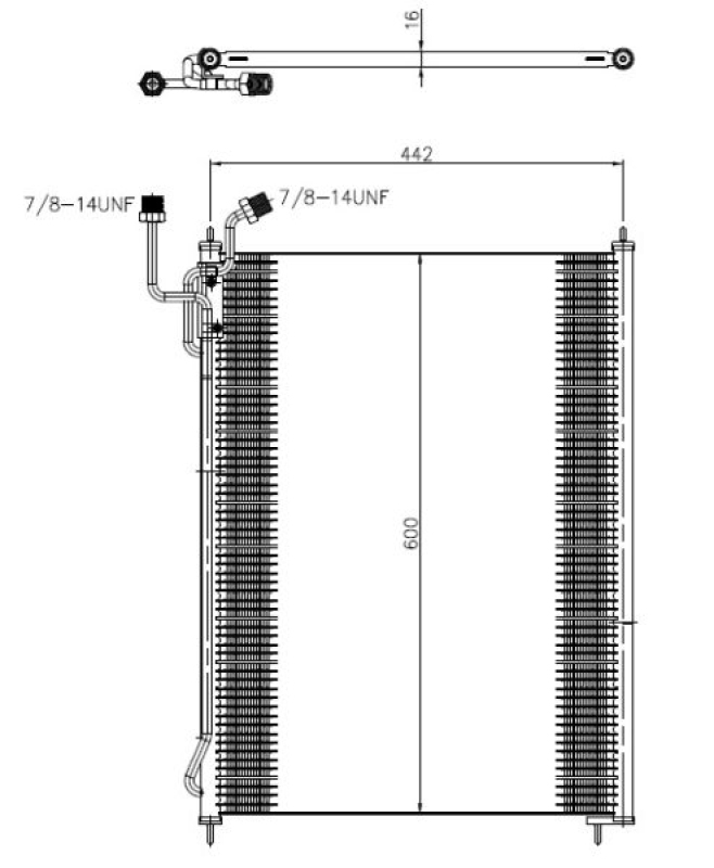 NRF Condenser, air conditioning EASY FIT