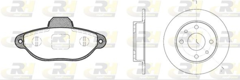 ROADHOUSE Bremsensatz, Scheibenbremse Dual Kit