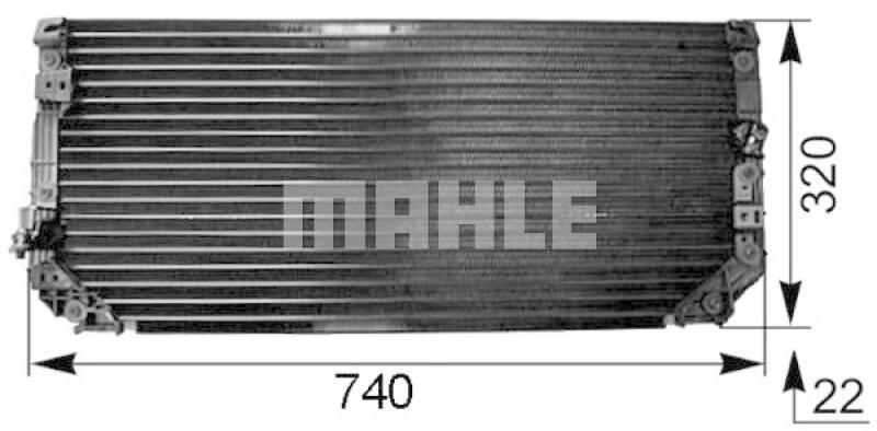 MAHLE Condenser, air conditioning BEHR