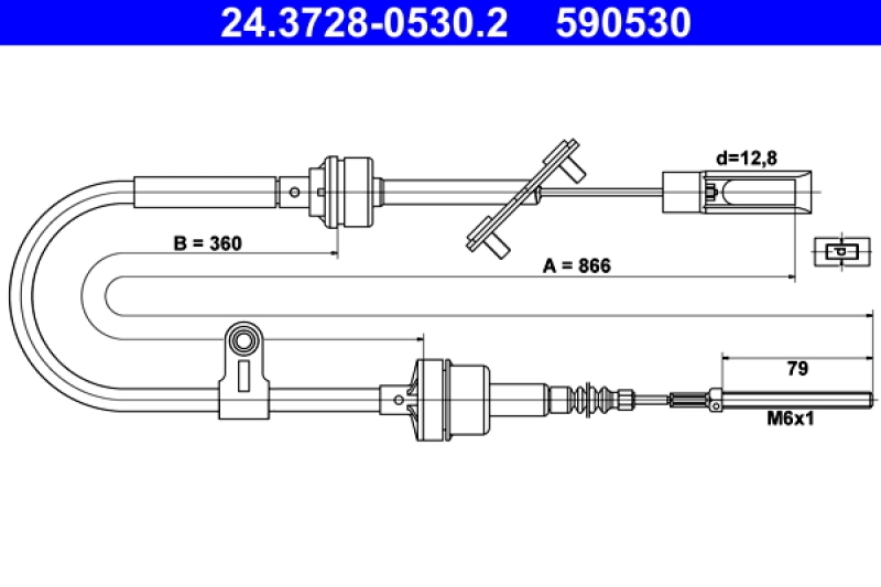 ATE Clutch Cable