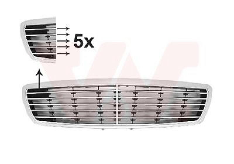 VAN WEZEL Radiator Grille ** Equipart **