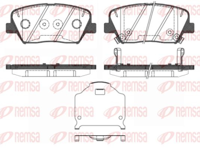 KAWE Brake Pad Set, disc brake