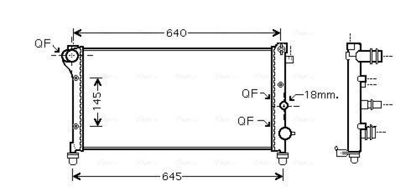 AVA QUALITY COOLING Kühler, Motorkühlung