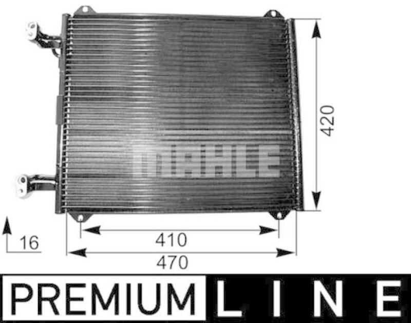 MAHLE Kondensator, Klimaanlage BEHR *** PREMIUM LINE ***