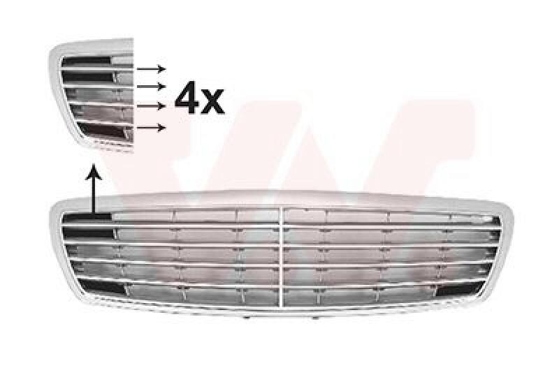 VAN WEZEL Radiator Grille ** Equipart **