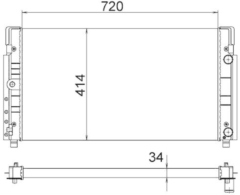 MAHLE Radiator, engine cooling BEHR