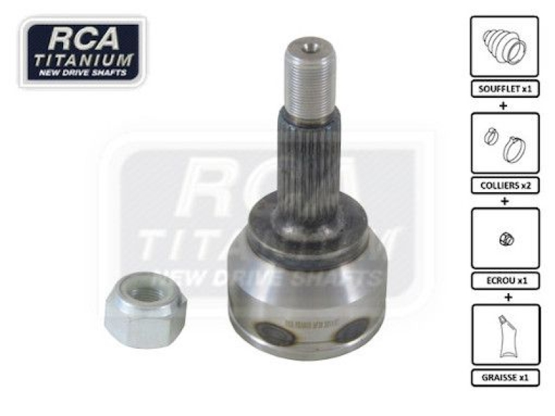 RCA FRANCE Joint Kit, drive shaft NEW CV JOINT