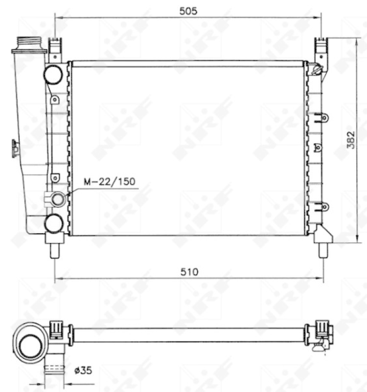 NRF Radiator, engine cooling