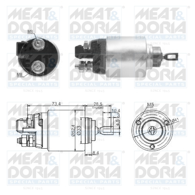 MEAT & DORIA Magnetschalter für Starter / Anlasser