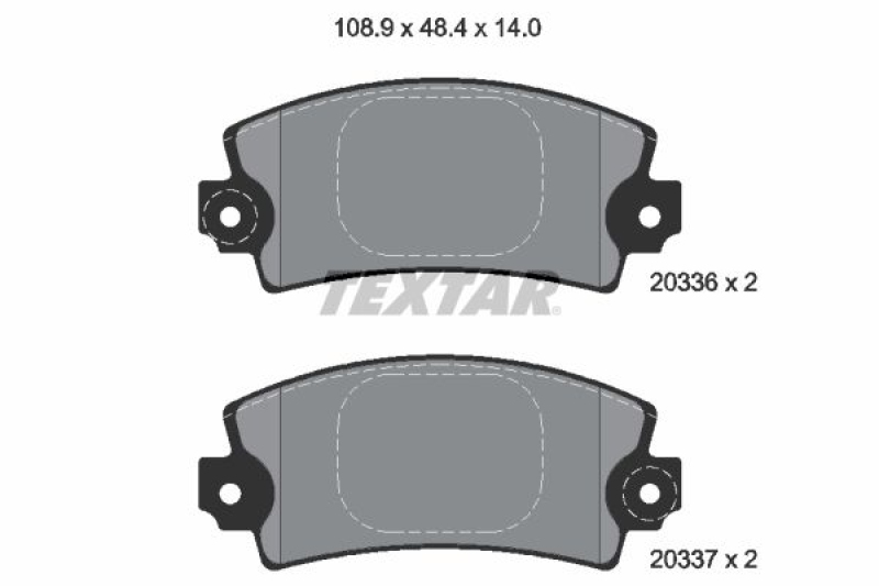 TEXTAR Brake Pad Set, disc brake