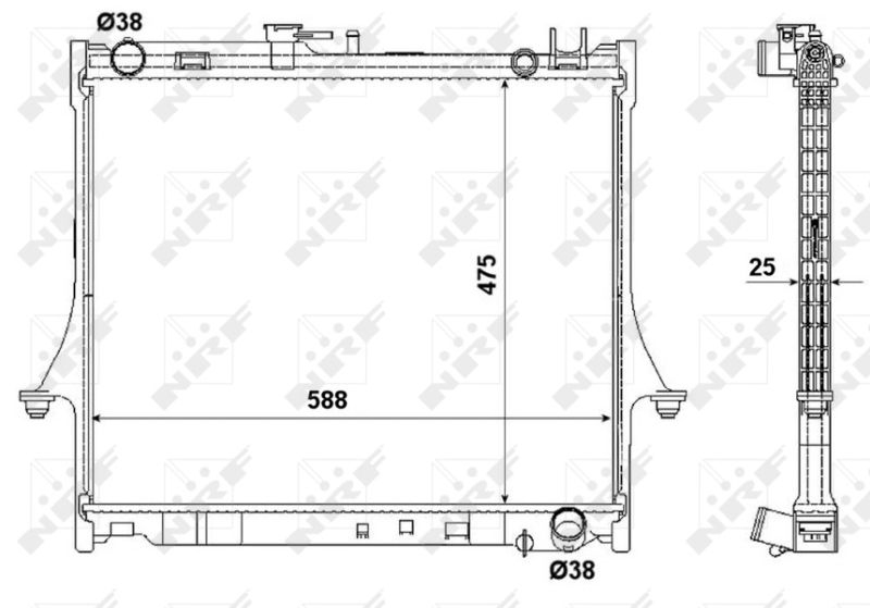 NRF Radiator, engine cooling