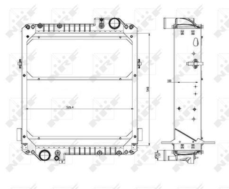 NRF Radiator, engine cooling