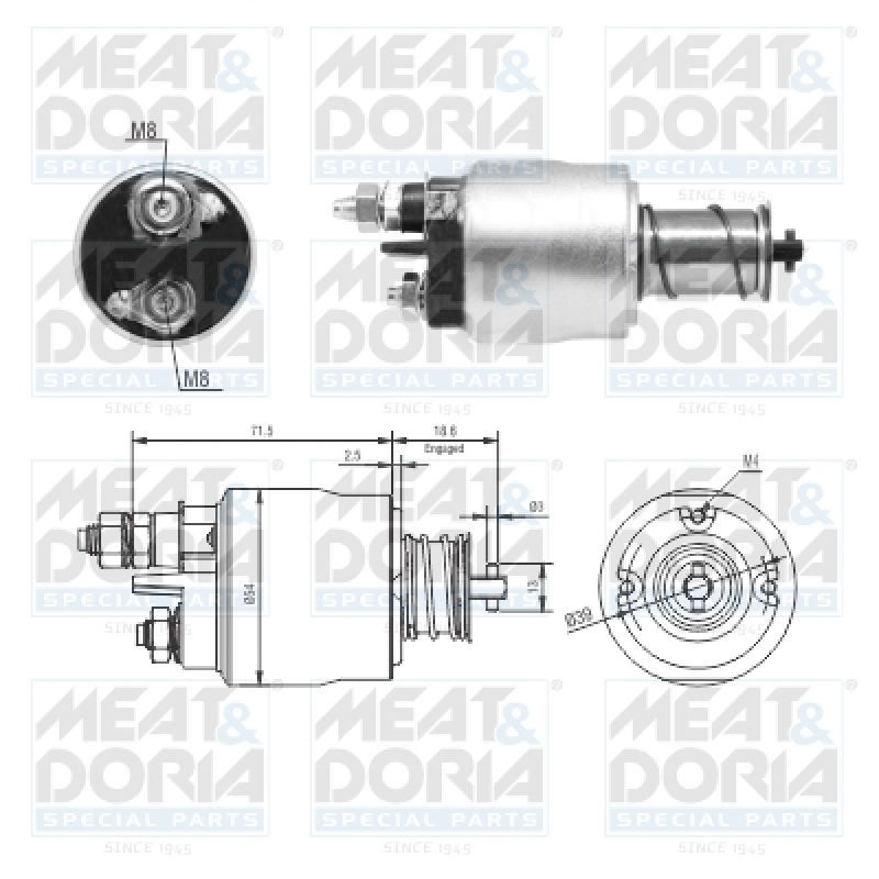 MEAT & DORIA Solenoid Switch, starter